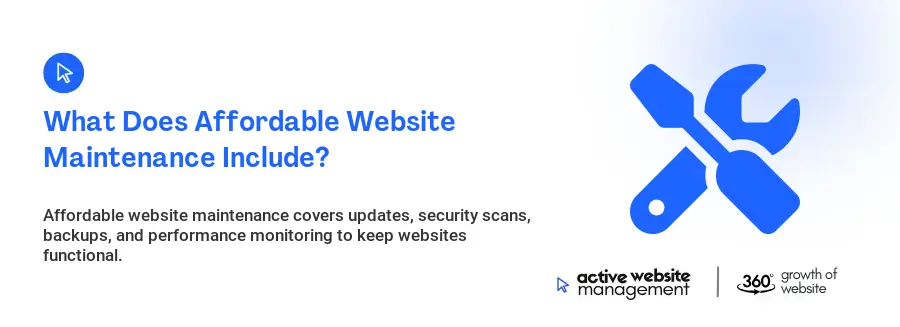 What Does Affordable Website Maintenance Include?
