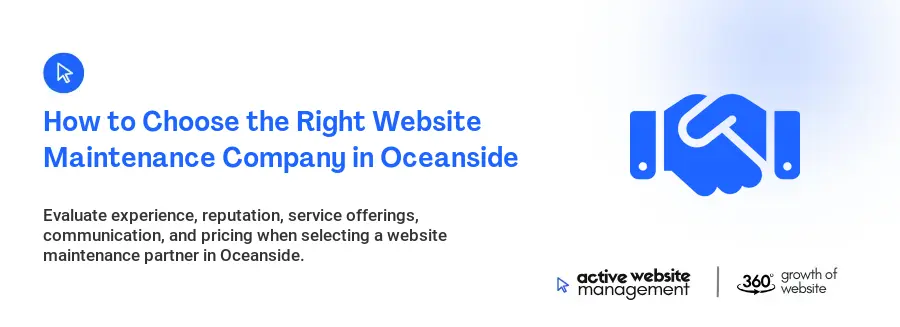 How to Choose the Right Website Maintenance Company in Oceanside