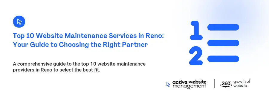 Top 10 Website Maintenance Services in Reno: Your Guide to Choosing the Right Partner