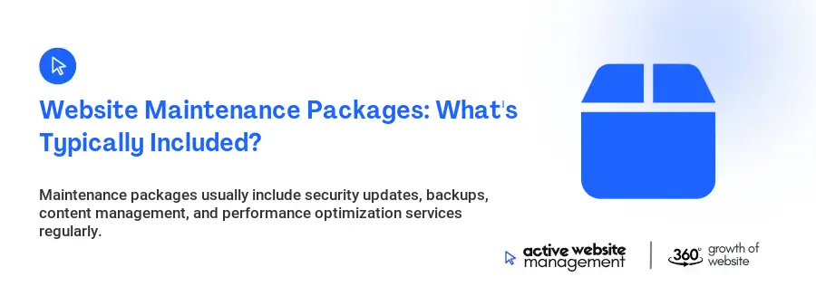 Website Maintenance Packages: What's Typically Included?