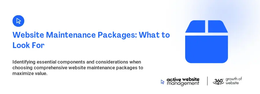 Website Maintenance Packages: What to Look For