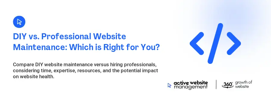DIY vs. Professional Website Maintenance: Which is Right for You?