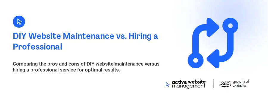 DIY Website Maintenance vs. Hiring a Professional