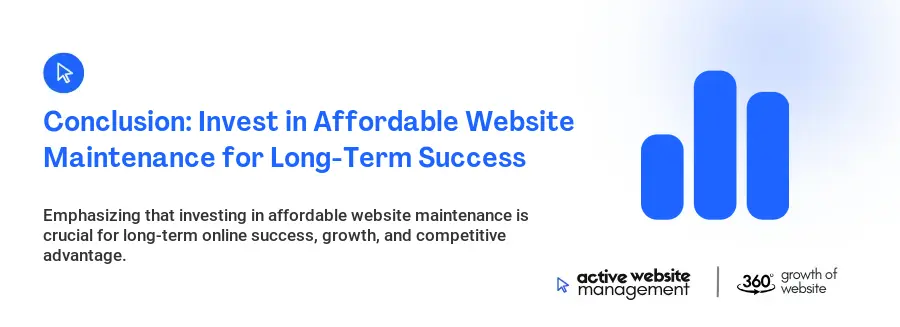 Conclusion: Invest in Affordable Website Maintenance for Long-Term Success