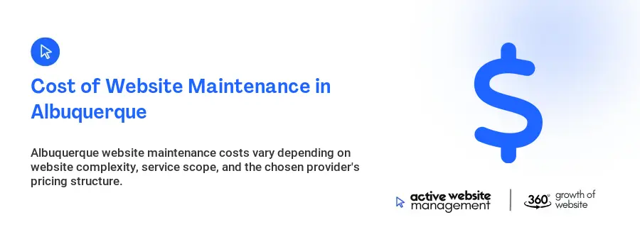 Cost of Website Maintenance in Albuquerque