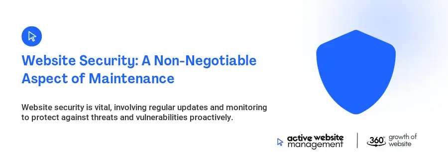 Website Security: A Non-Negotiable Aspect of Maintenance