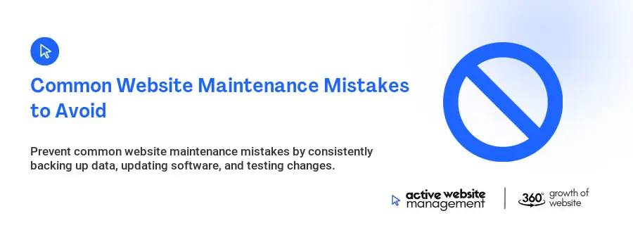Common Website Maintenance Mistakes to Avoid