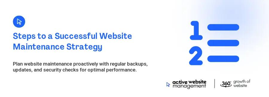 Steps to a Successful Website Maintenance Strategy