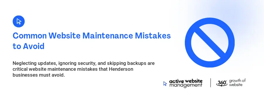 Common Website Maintenance Mistakes to Avoid