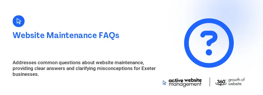 Website Maintenance FAQs