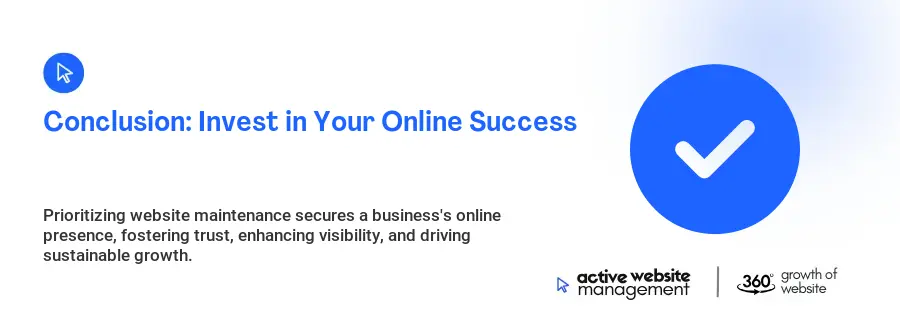 Conclusion: Invest in Your Online Success