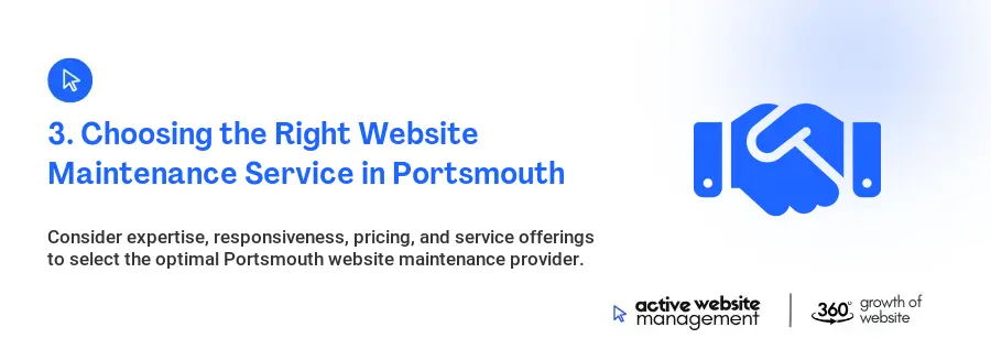 3. Choosing the Right Website Maintenance Service in Portsmouth