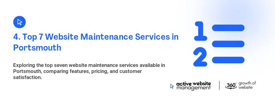 4. Top 7 Website Maintenance Services in Portsmouth