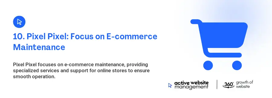 10. Pixel Pixel: Focus on E-commerce Maintenance
