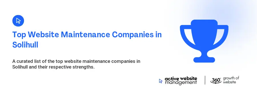 Top Website Maintenance Companies in Solihull