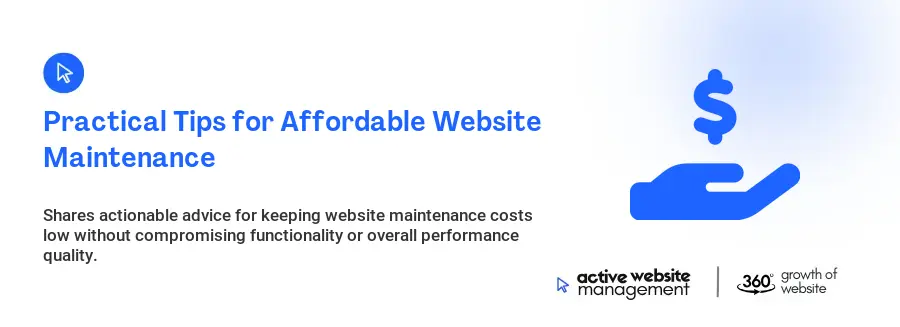 Practical Tips for Affordable Website Maintenance