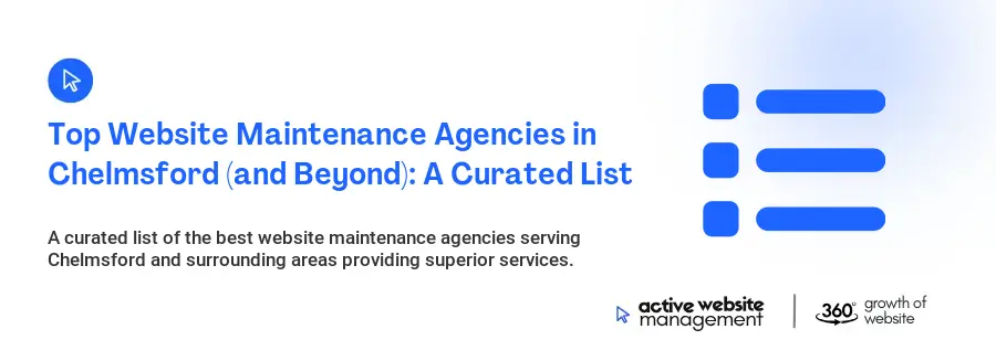 Top Website Maintenance Agencies in Chelmsford (and Beyond): A Curated List Top Website Maintenance Agencies in Chelmsford (and Beyond): A Curated List