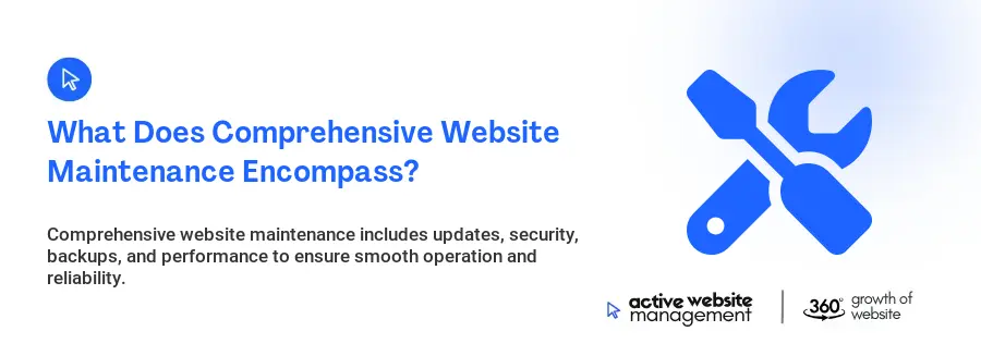 What Does Comprehensive Website Maintenance Encompass? What Does Comprehensive Website Maintenance Encompass?