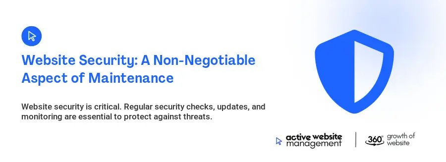 Website Security: A Non-Negotiable Aspect of Maintenance
