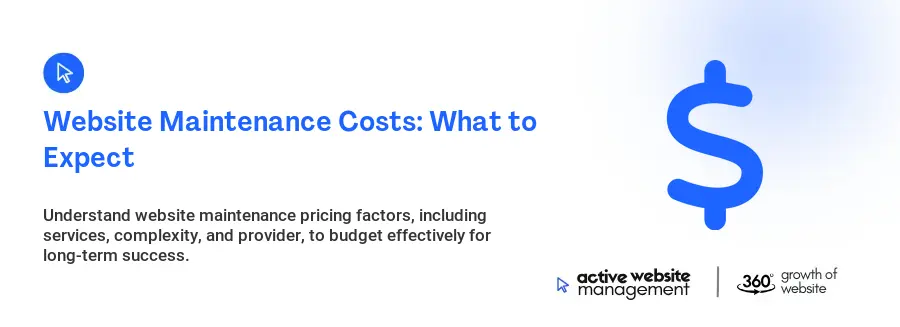 Website Maintenance Costs: What to Expect