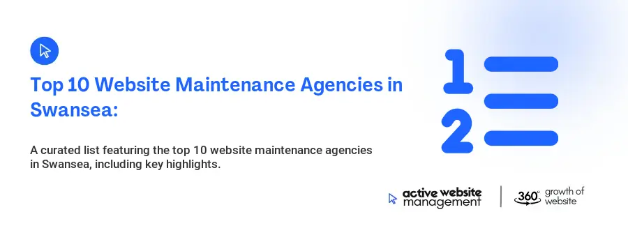 Top 10 Website Maintenance Agencies in Swansea: