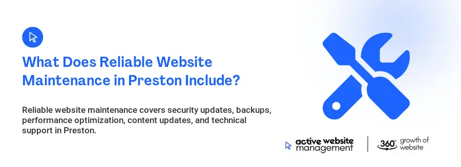 What Does Reliable Website Maintenance in Preston Include? What Does Reliable Website Maintenance in Preston Include?