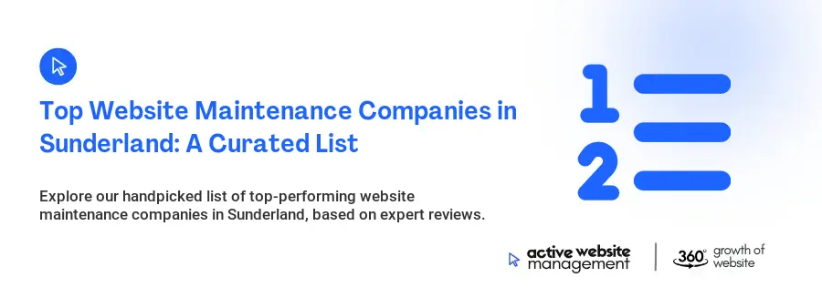 Top Website Maintenance Companies in Sunderland: A Curated List