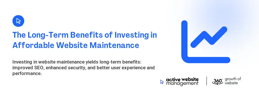 The Long-Term Benefits of Investing in Affordable Website Maintenance