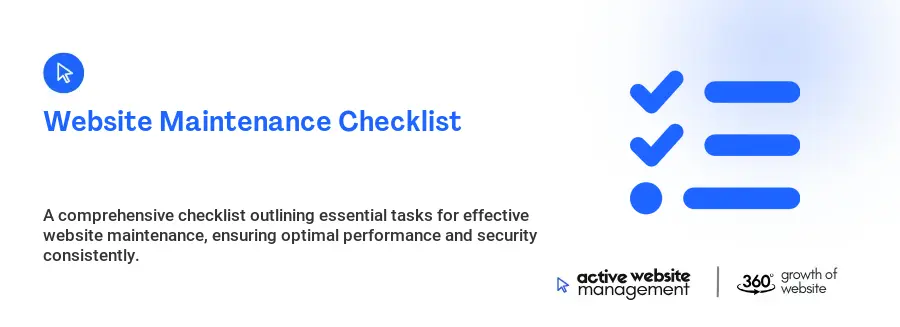 Website Maintenance Checklist