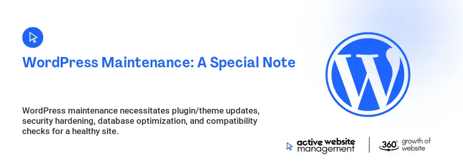WordPress Maintenance: A Special Note WordPress Maintenance: A Special Note