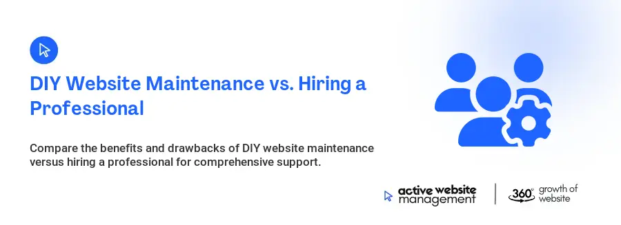 DIY Website Maintenance vs. Hiring a Professional