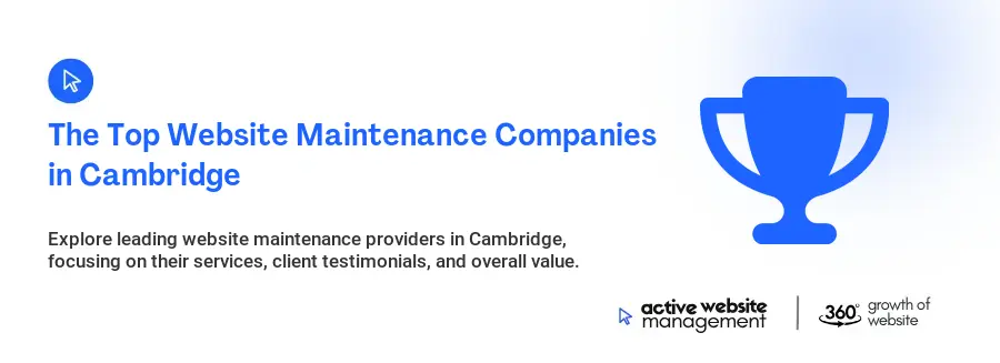 The Top Website Maintenance Companies in Cambridge