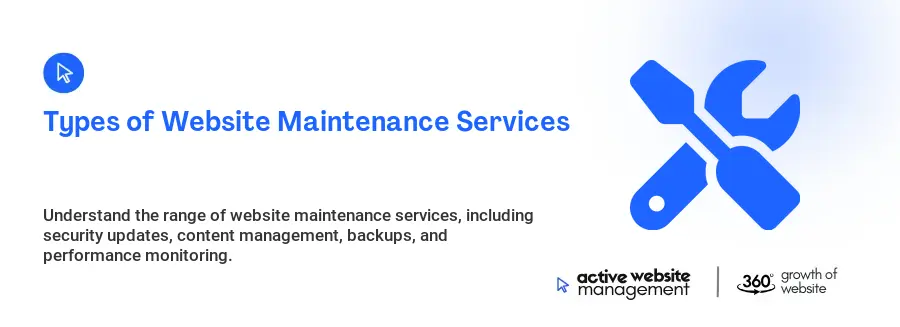 Types of Website Maintenance Services