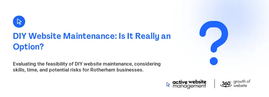 DIY Website Maintenance: Is It Really an Option?