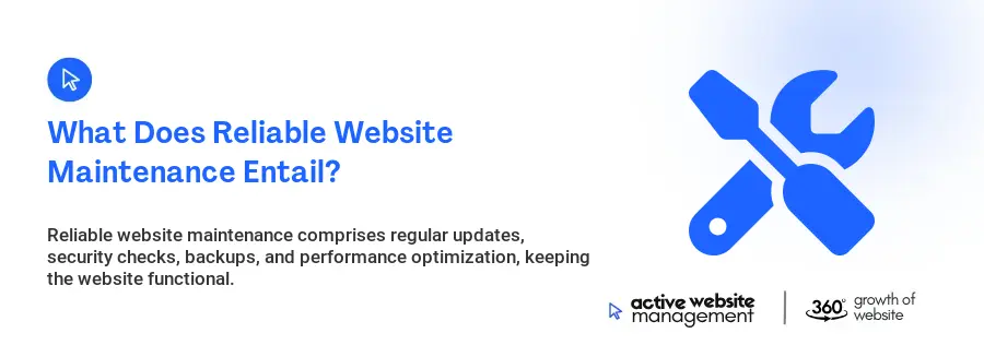What Does Reliable Website Maintenance Entail?