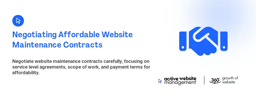 Negotiating Affordable Website Maintenance Contracts