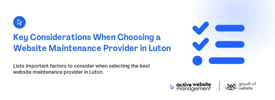 Key Considerations When Choosing a Website Maintenance Provider in Luton