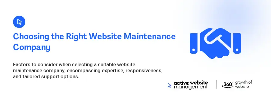 Choosing the Right Website Maintenance Company