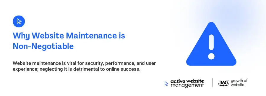 Why Website Maintenance is Non-Negotiable