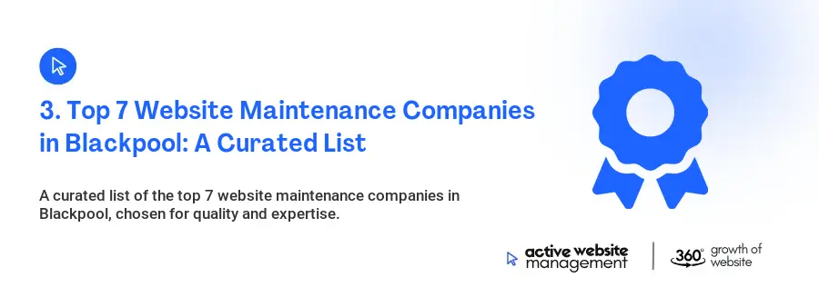 3. Top 7 Website Maintenance Companies in Blackpool: A Curated List