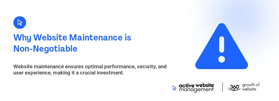 Why Website Maintenance is Non-Negotiable