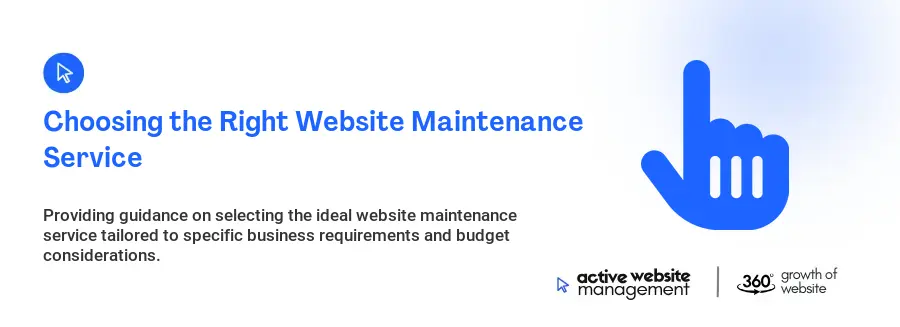 Choosing the Right Website Maintenance Service