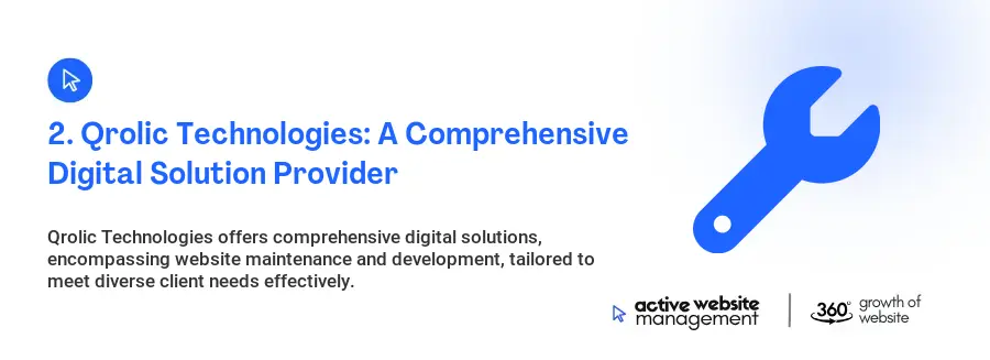 2. Qrolic Technologies: A Comprehensive Digital Solution Provider