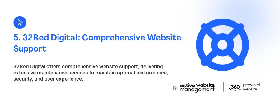 5. 32Red Digital: Comprehensive Website Support