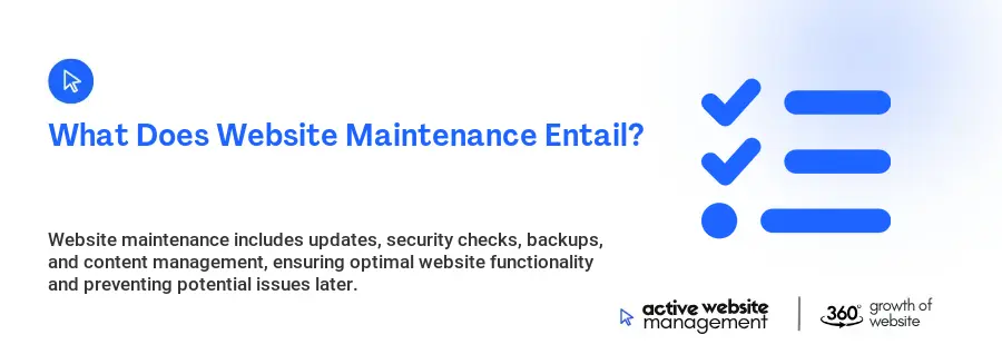 What Does Website Maintenance Entail?