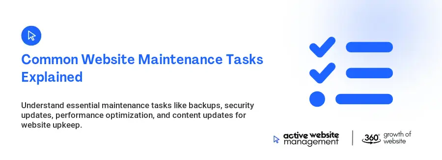 Common Website Maintenance Tasks Explained