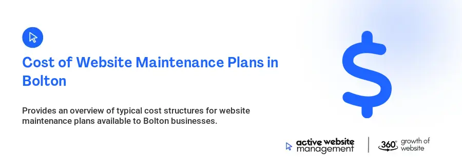 Cost of Website Maintenance Plans in Bolton