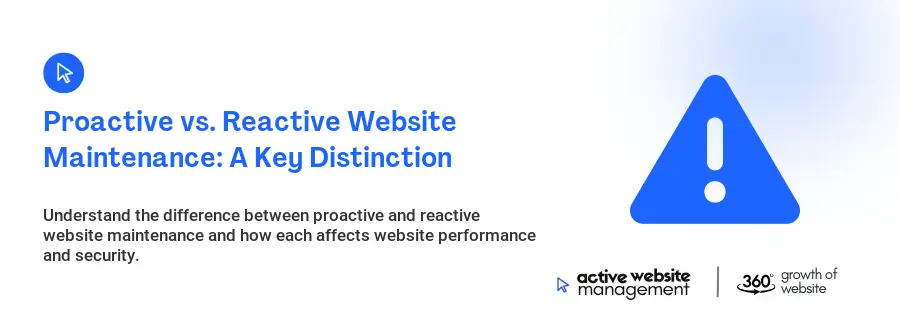 Proactive vs. Reactive Website Maintenance: A Key Distinction