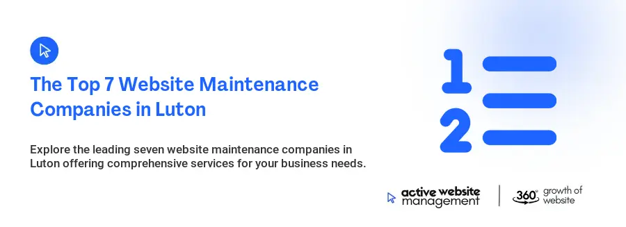 The Top 7 Website Maintenance Companies in Luton