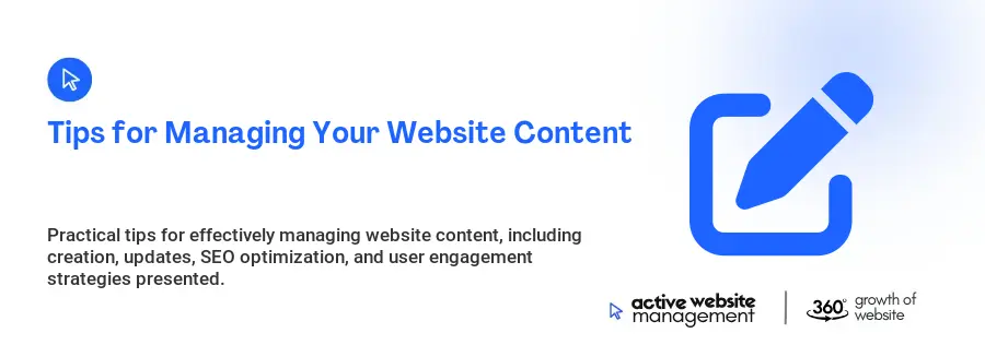 Tips for Managing Your Website Content